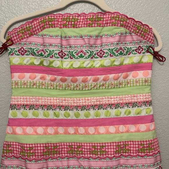 Lilly Pulitzer White Label Ribbon Dress Size 6 - Picture 3 of 9